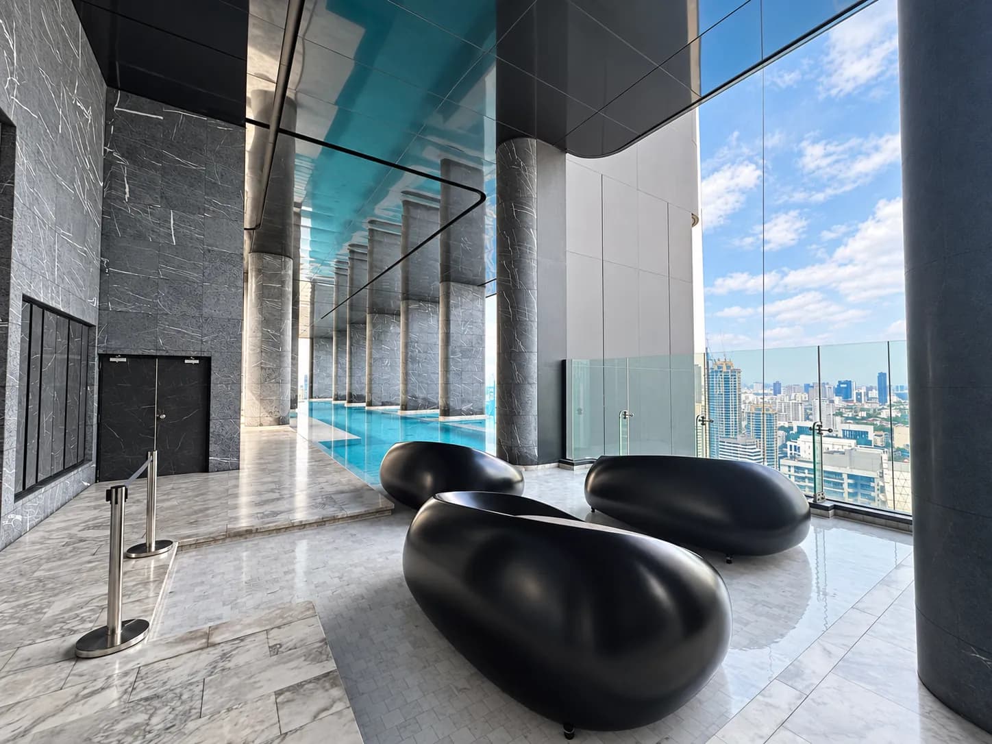 Rooftop pool deck