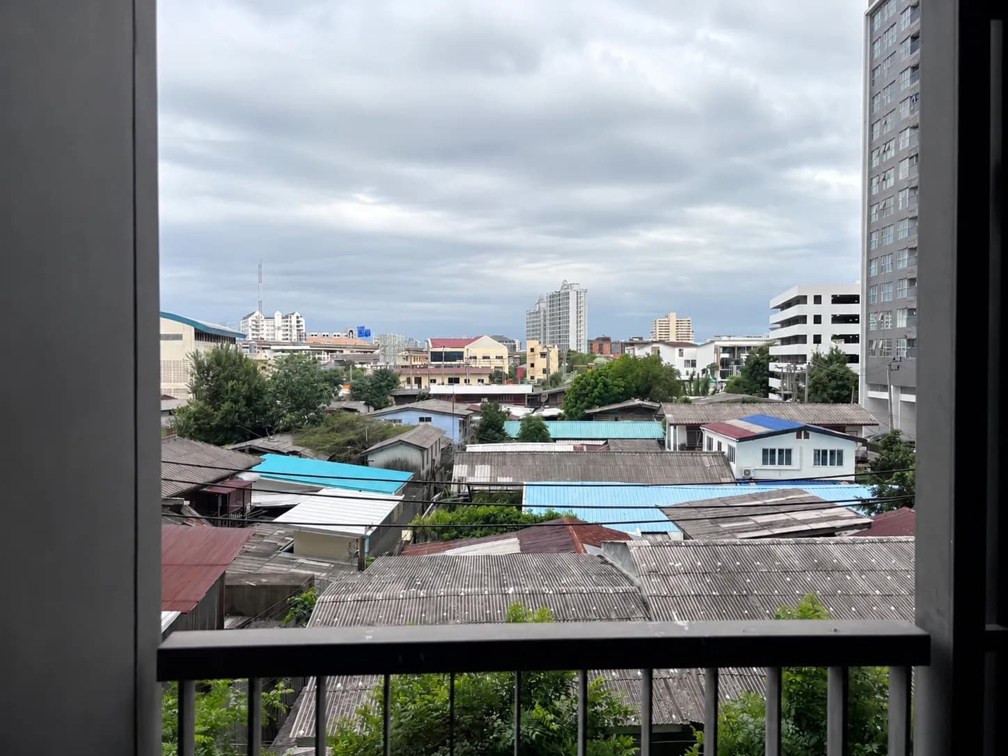 Bangkok city view from the Life Sukhumvit 48 unit