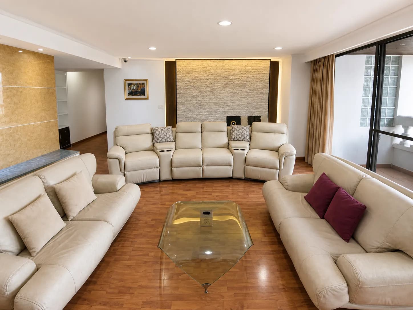 Spacious sofa living room in The Regency unit